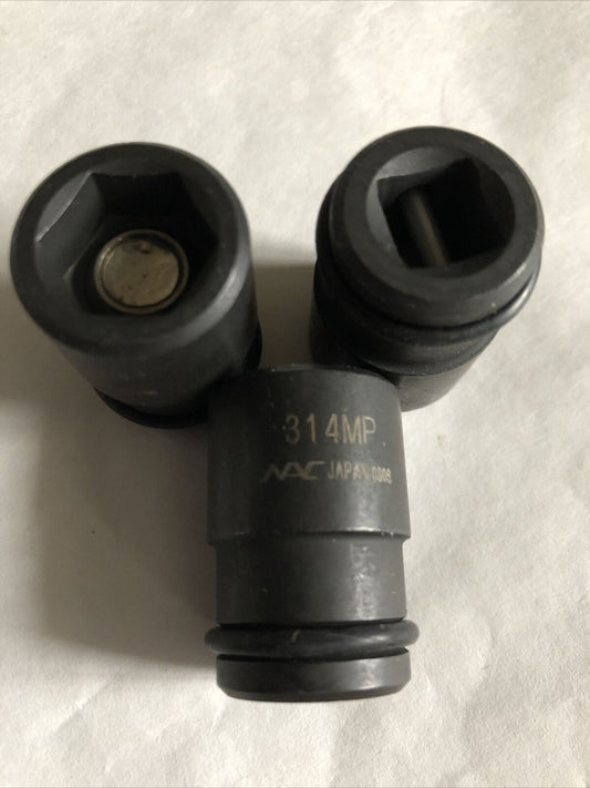 New Lot 3 Nac 314Mp 14Mm Magnetic Assembly Sockets Japan 0806,Aac Japan 0006,Am