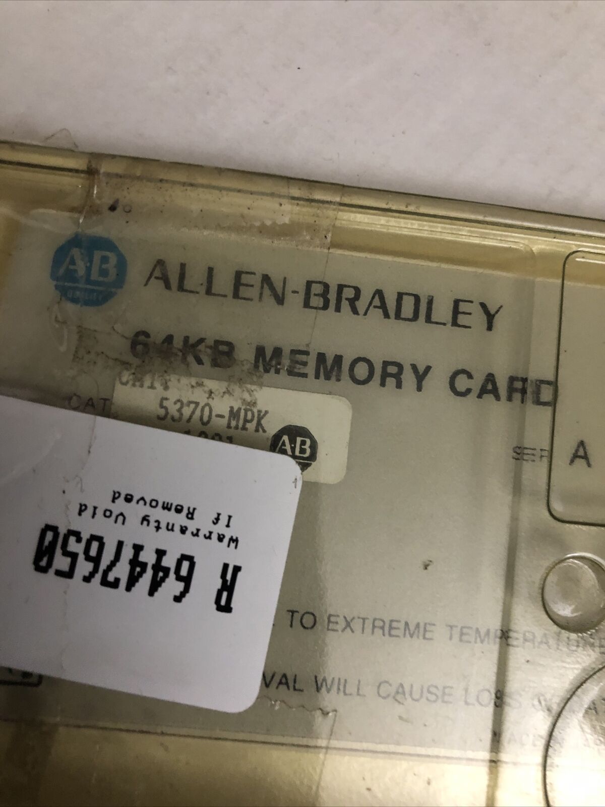 Allen-Bradley 5370-Mpk  ,Eprom Card 64Kb Memory Card,Cx