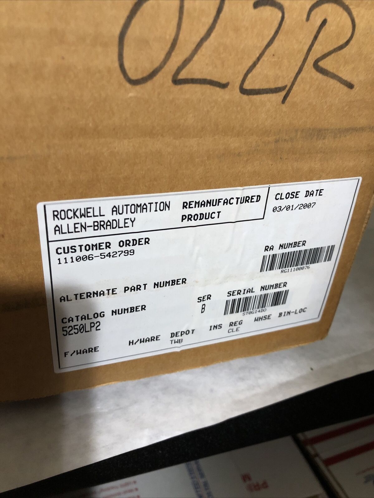 Allen-Bradley 5250-Mlp2/B,5250-Lp/B 512K Logic Processor Plc Module,Fj