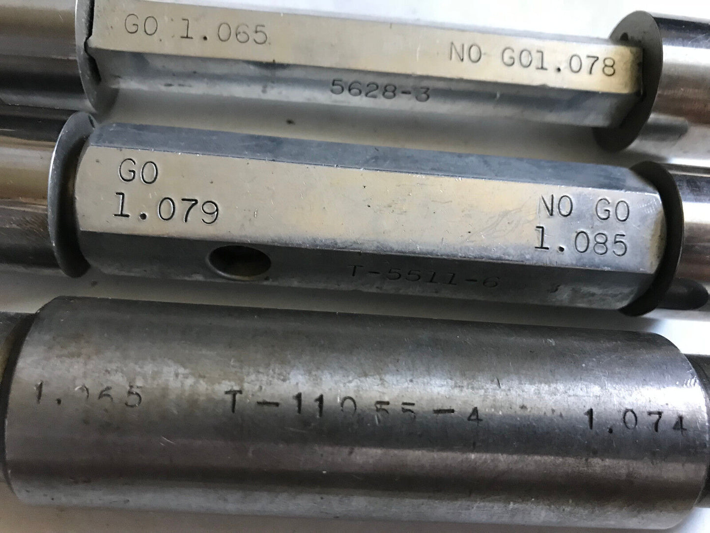 Lot The Pipe Machinery Go No Go Plug Gage 1.065 1.078 1.079 1.085 1.065 1.074,Ac