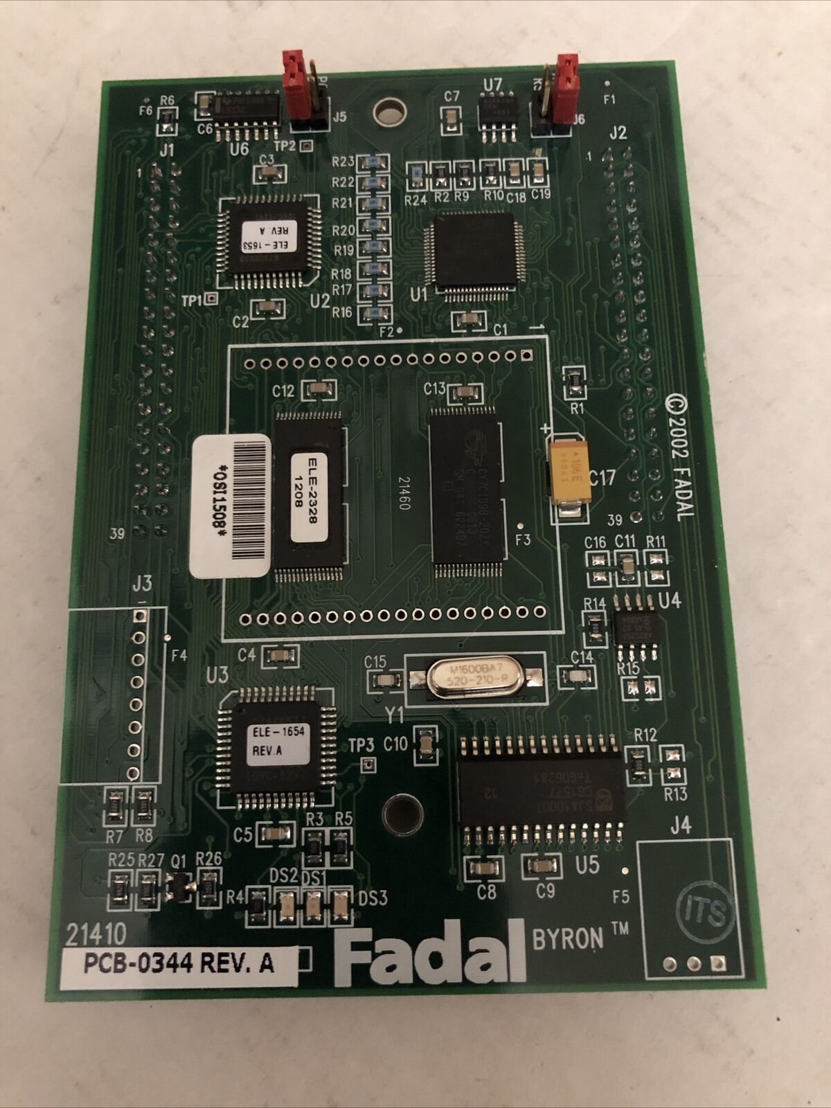 New Fadal Pcb-0344 Rev.A  Pc Chiller Board, Byron 21410,Fadal 0344,Cw