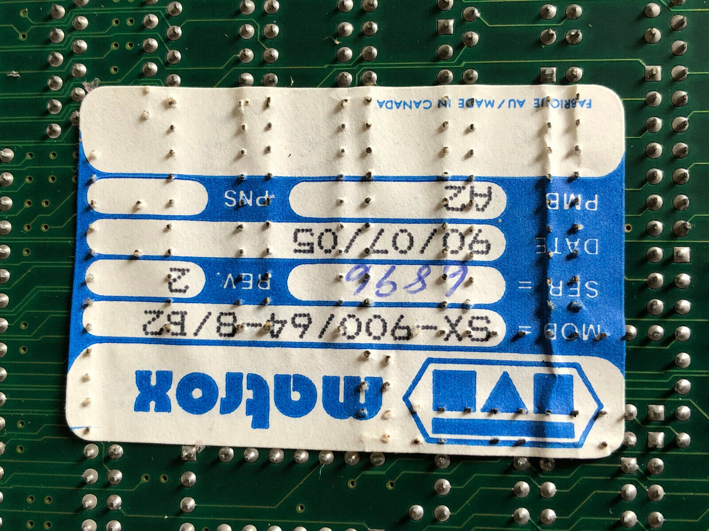 New Matrox Sx-900/64-8/B2 Imaging  Sx-900 214-06-02 For Bailey Infi90 Mcs,Sk