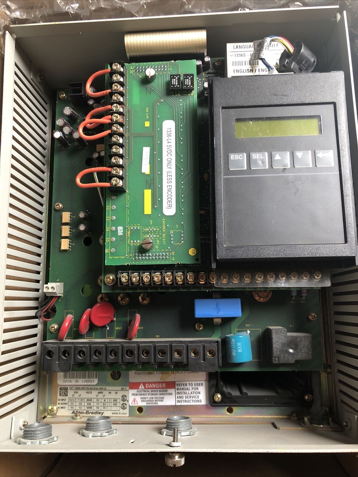 Allen Bradley 1336S-Brf100-Aa-En4-Hap-L5,1336S-Brf100,1336S-En4,1336-L4 5Vdc,Fa