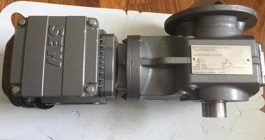 New Sew-Eurodrive Ktf37drs71s4/Dh Motor W/Gear Drive 1700Rpm .25Hp,Ed