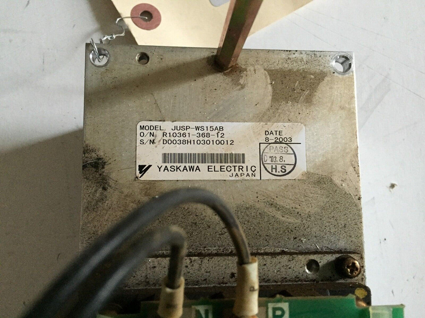 Yaskawa Jusp-Ws15ab Servopack,Jusp-Ws,Jusp-Wscr 15,6Mbp50ra060-06,Aj