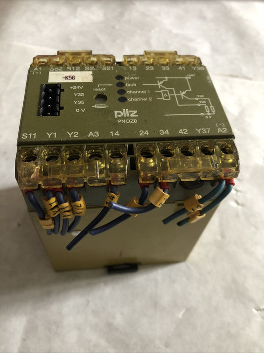Pilz Pnoz8 3S/10,474760,Safety Relay 24Vdc 6Va,4.5W 3No 1Nc Pnoz824dc,Bx