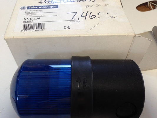New Telemecanique Xvbl36 Blue Steady Beacon Ba15d10w Max. Ue:12...230V,Db