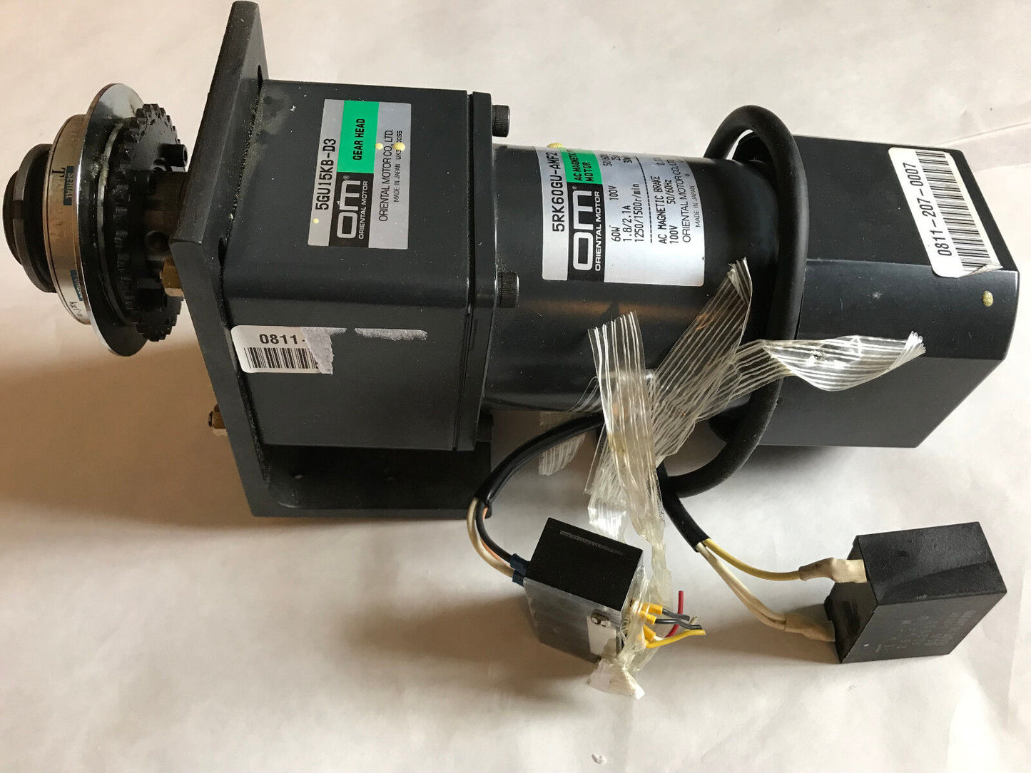 Oriental Motor 5Gu15kb-D3 Ac Gear Motor,Om 5Rk60gu-Amf2 60W 100V,Sif-1800,Sb