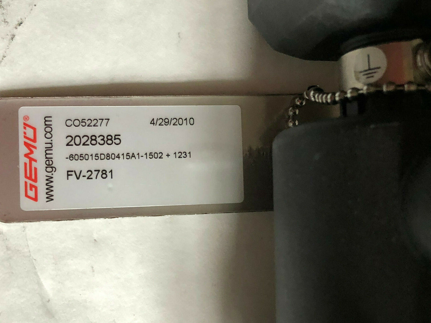 New Gemu Fv-2781 Actuator Valve,247061,Gemu 1231000Za002071101202,8V Namur,Tj