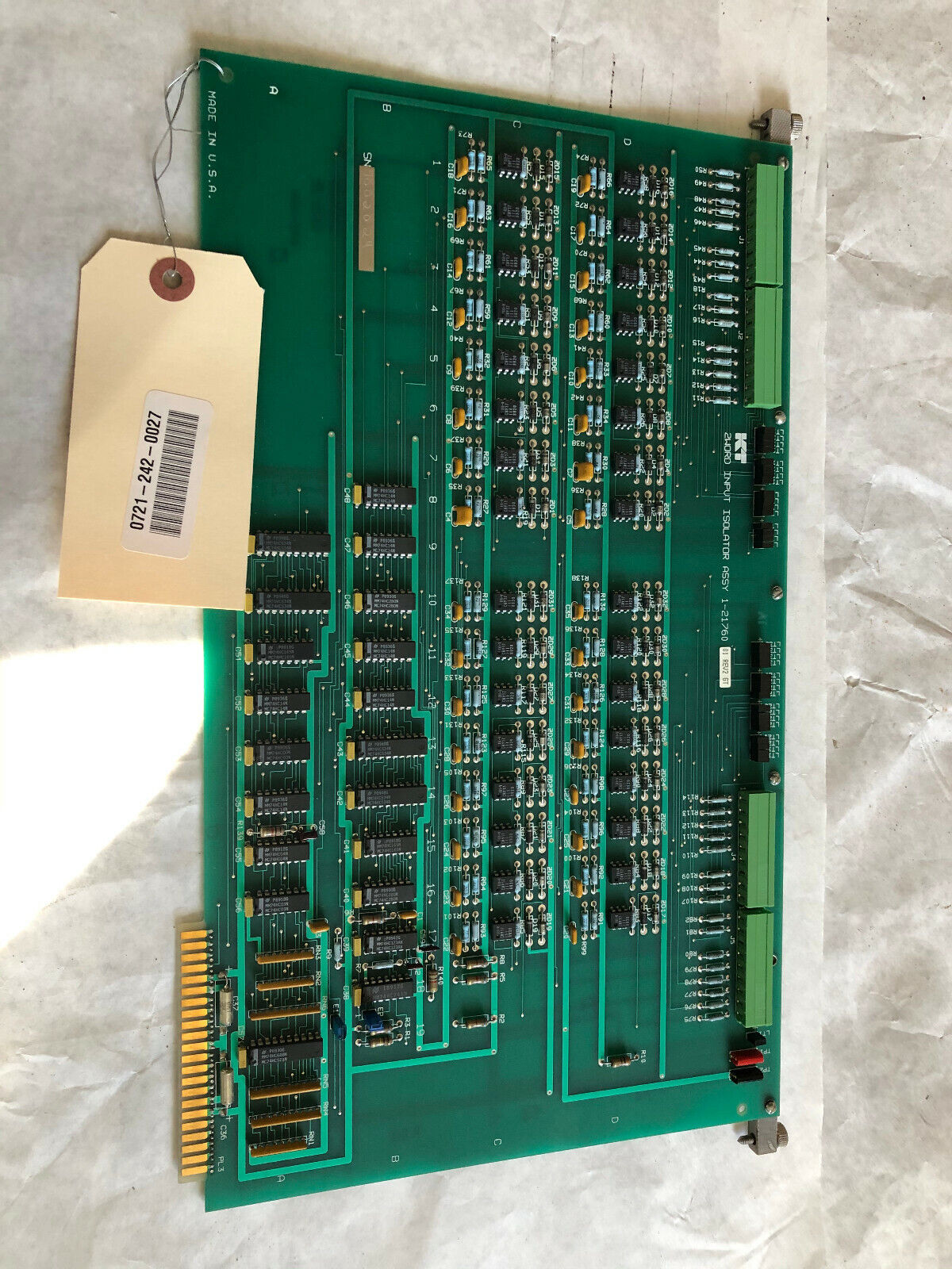 Kt 1-21760 01 Rev2 Gt 2 Word Input Isolator Assembly,Kt 1-2176001,12176001,Bh