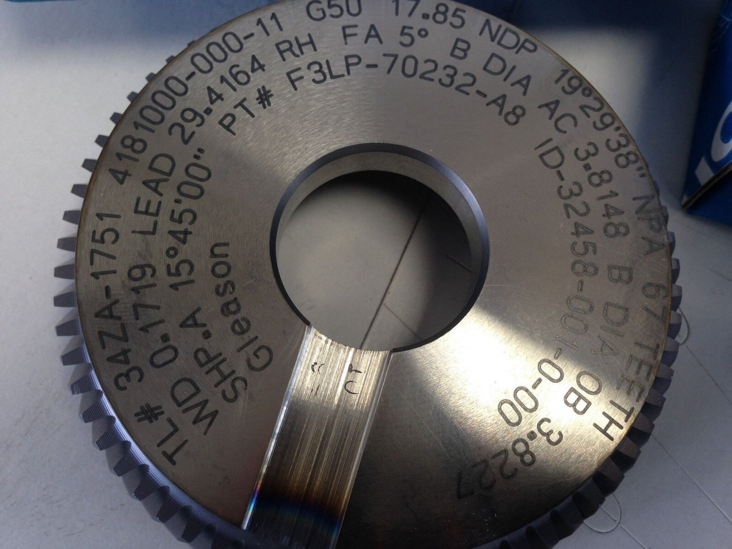 New Gleason 34Za-1751 Tool Cutting Gear Hob, 67 Teeth Wd 0.1719 F3lp-70232-A8,Fk