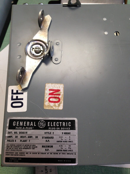 New General Electric De461r Flex-A-Plug Busway Plug 4 Ph,Ge De46ir 30 Amp,Bl