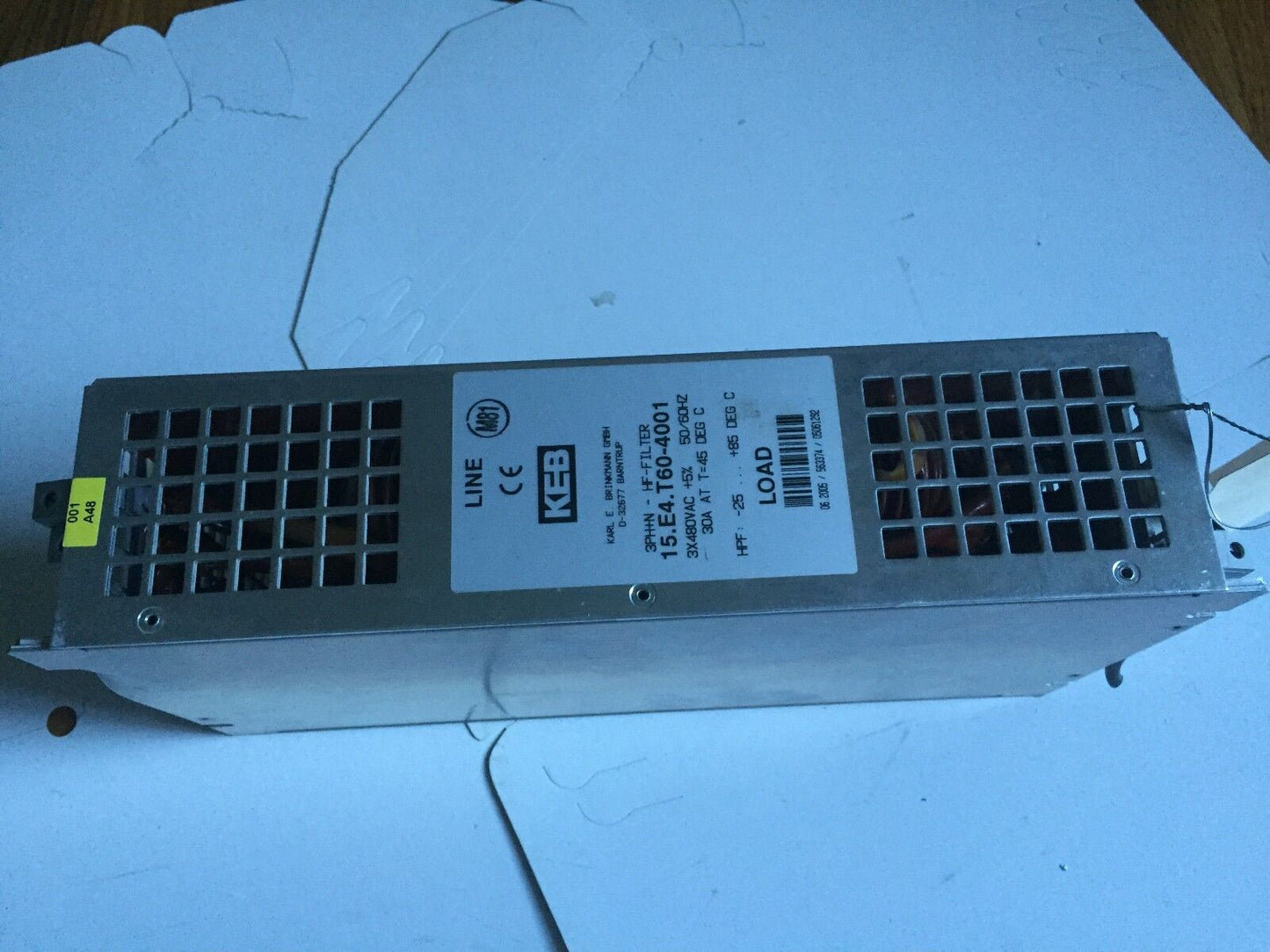 Keb 15.E4.T60-4001 Hf-Filter,3-Phase,480 Vac, 15.E4 T60-4001, Ap