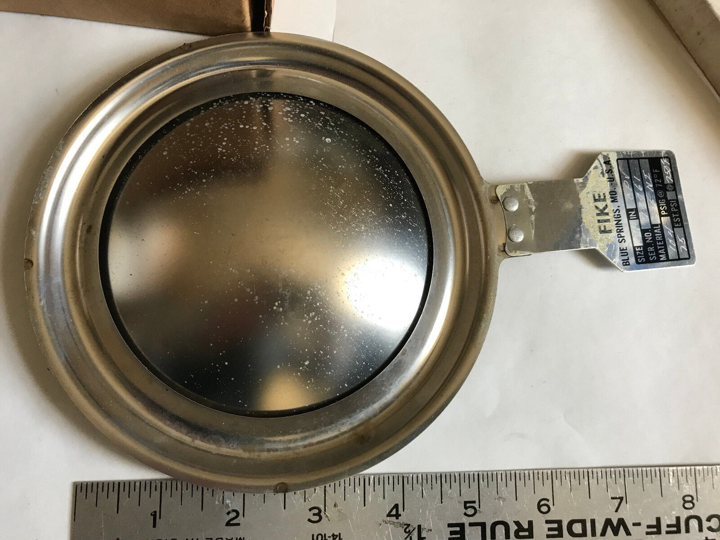 New Lot Of 3 Fike 4" Rupture Disks, 316Ni  Cpv,St