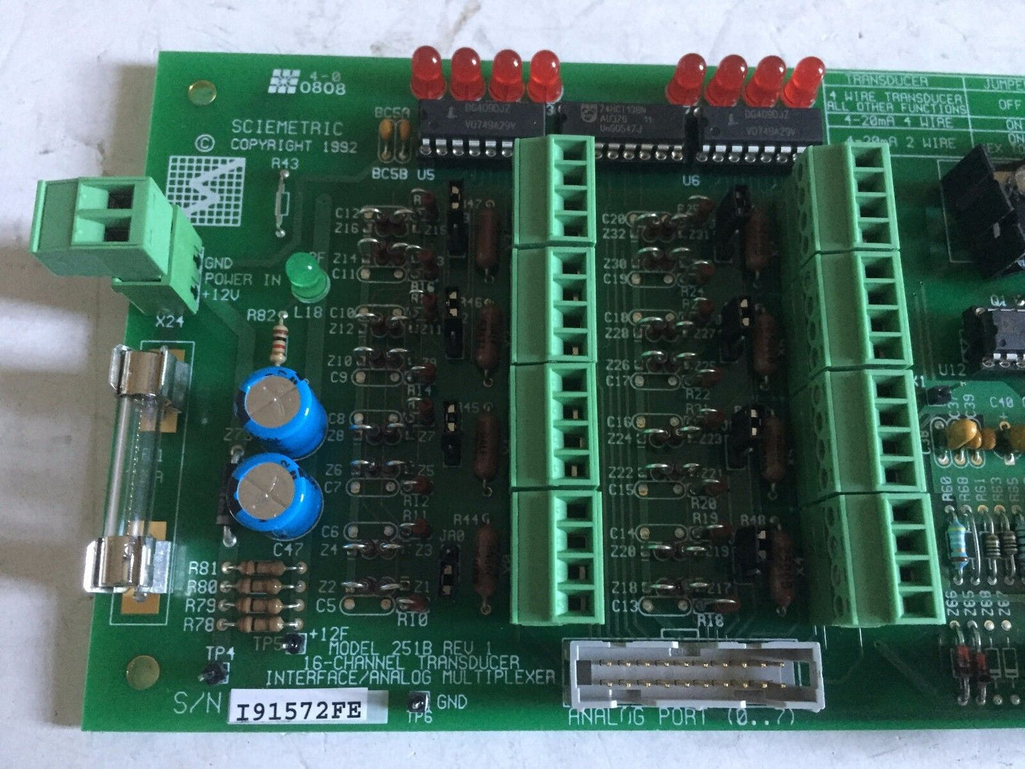 New Sciemetric 251B Rev.1 Interface/Analog Multiplexer,Sciemetric 16-Channel,Ad