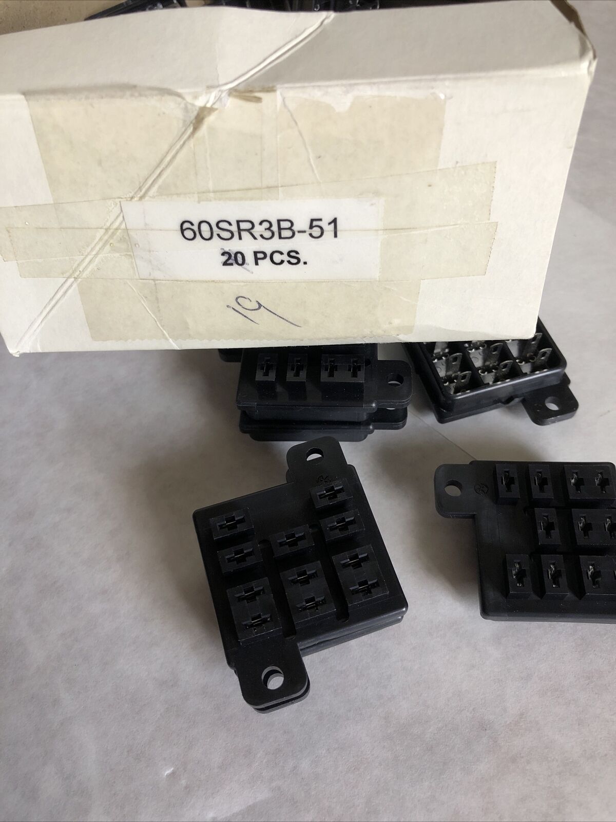 New Lot 19 Danaher  60Sr3b51 Relay Socket, Blade Type; Panel Mtg.,De