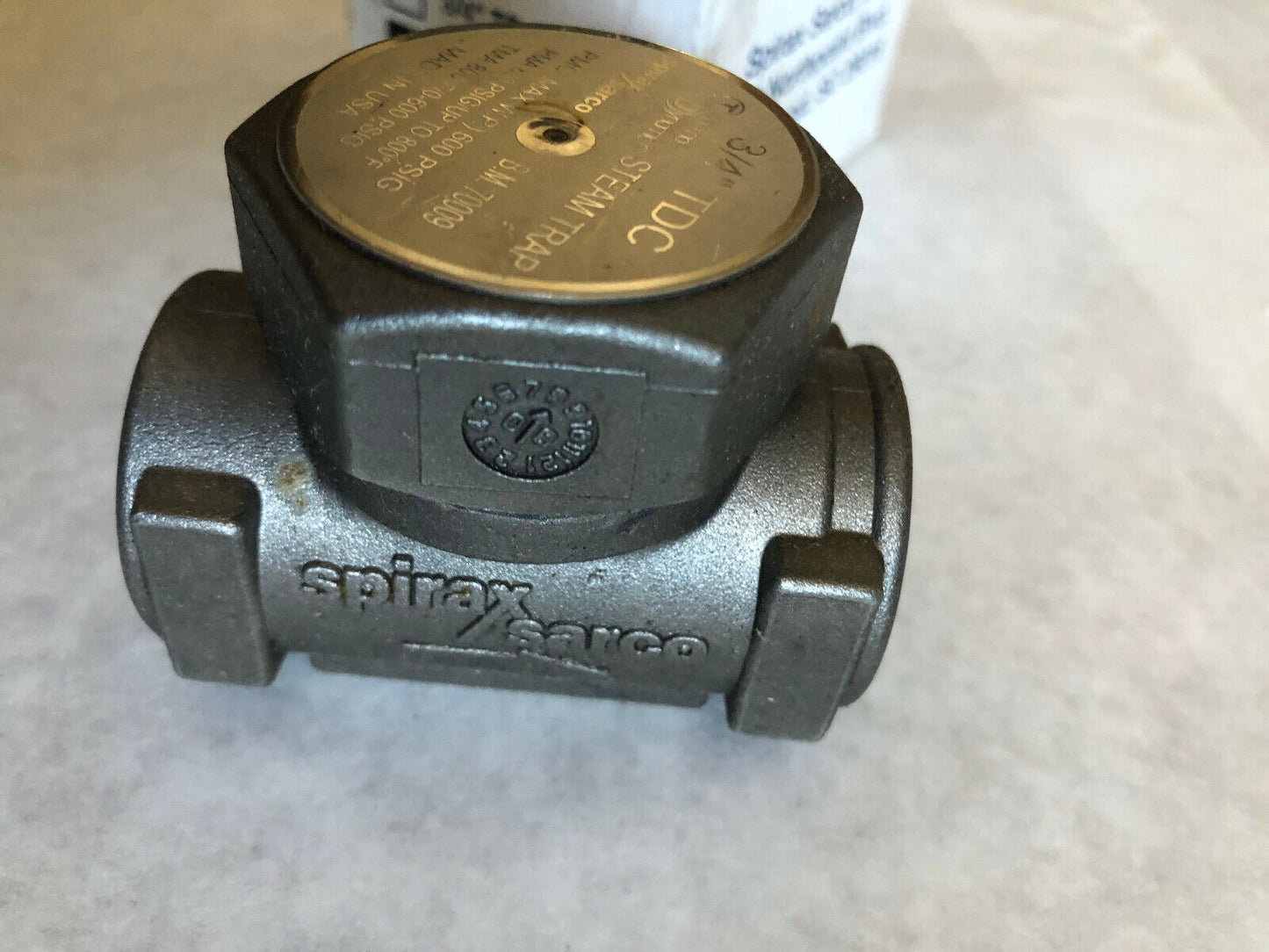 3/4 Npt Spirax Sarco Tdc Thermo-Dynamic Steam Trap,Spirax Sarco B.M. 70009,Fi,Bv