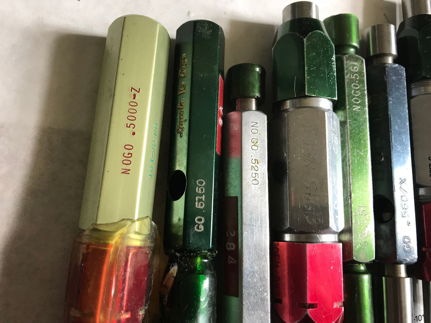 Lot Plug Gage Go Nogo Van Keuren .560,566,4994,5006,580,581,5000,498,5250,551,Es