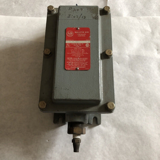 Allen Bradley 836-C6e,Bulletin 836 Pressure Controller,Eb