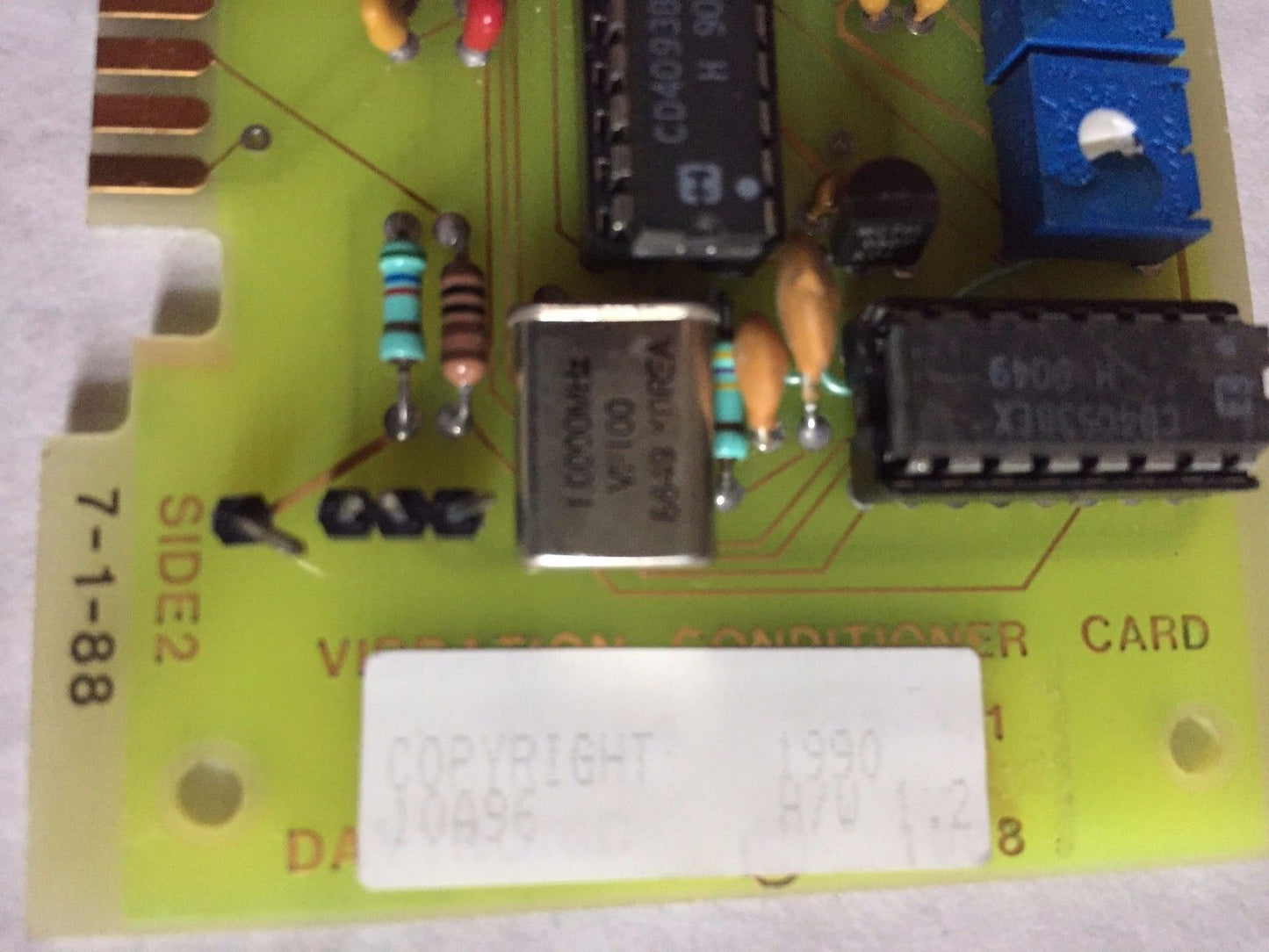 Daytronic 10A96,7-1-88 Amplifier Accelerometer Daytronic 10A96 A70 1.2,Bt