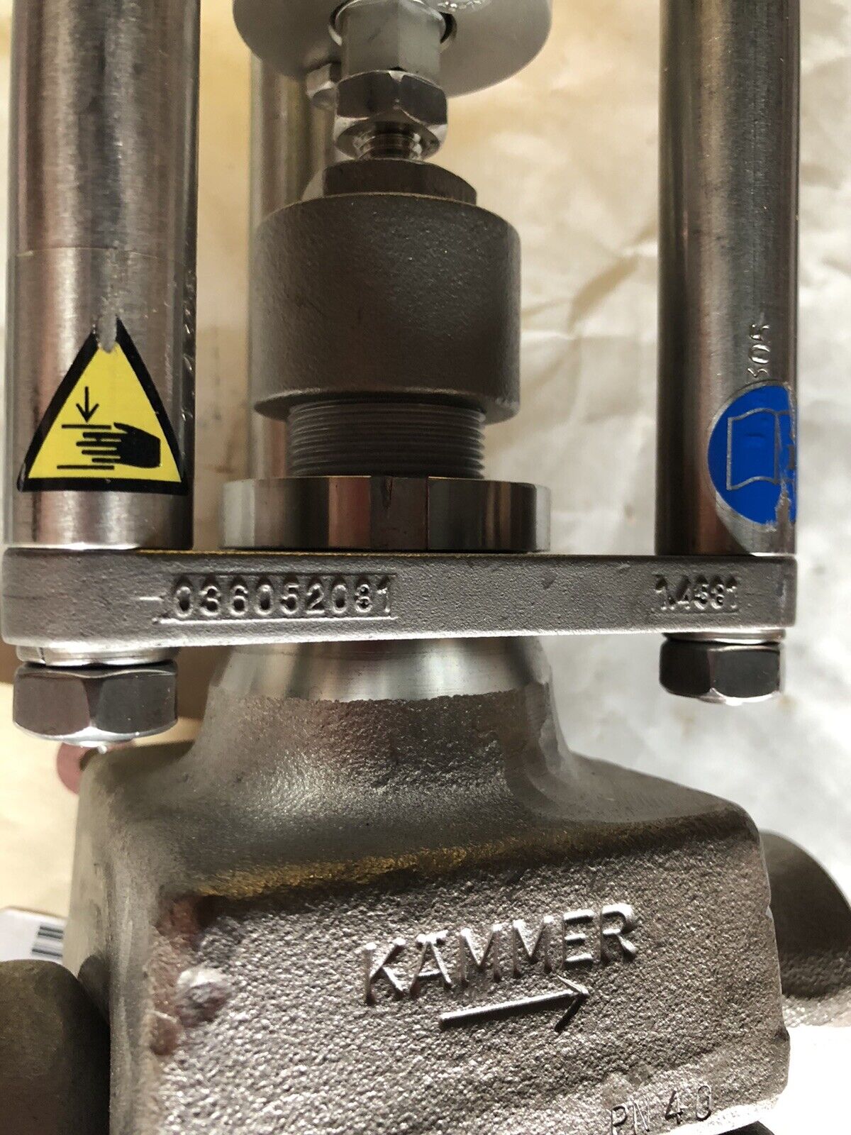 1” Flowserve 025038 Actuator 0950297059 Kammer 7329487-01,1.4571/Ptfe,1/40,Ck