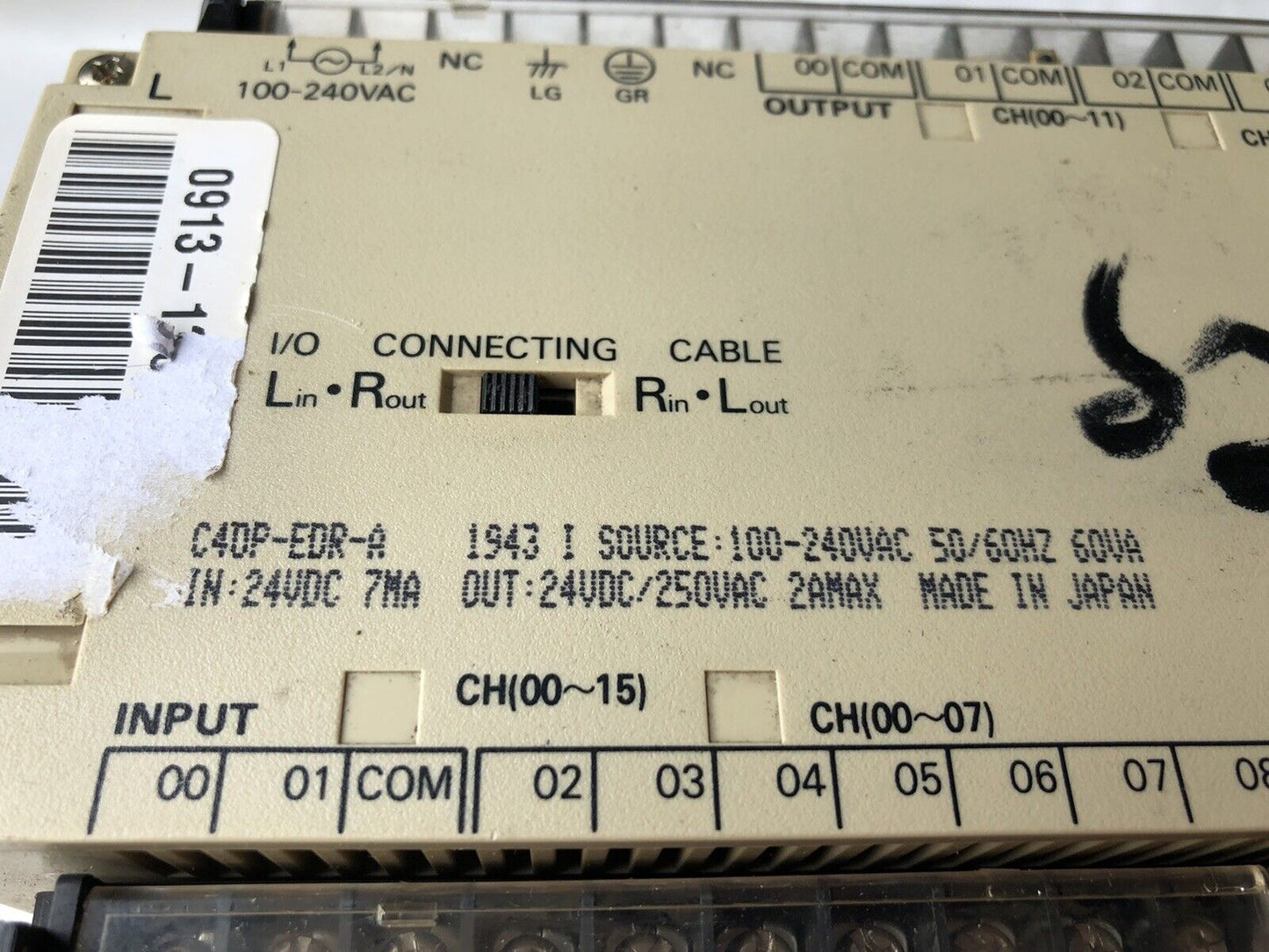 C40p-Edr-A Programmable 24Vdc Controller System, Plc C40p C4op I/O,Dg