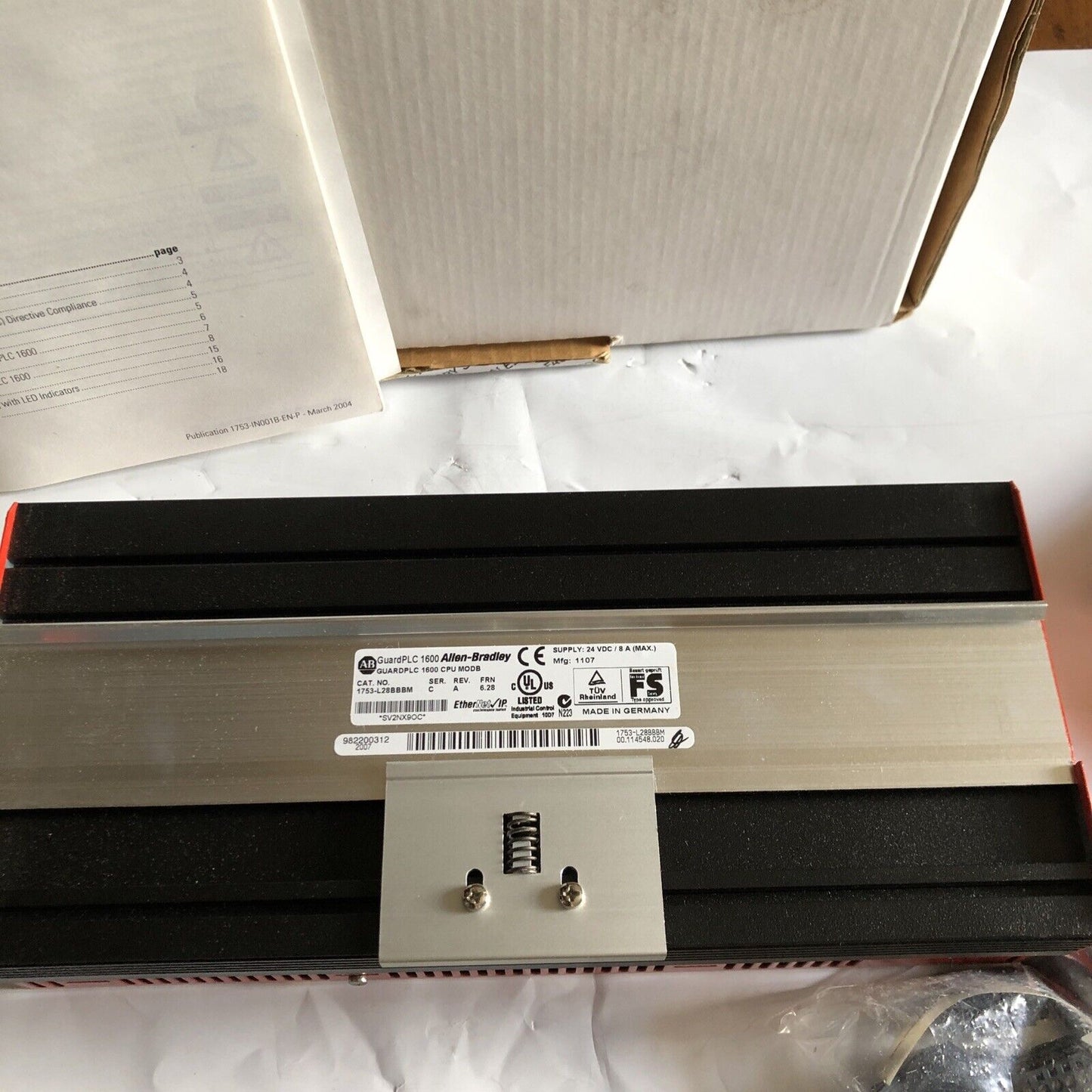 New Allen-Bradley 1753-L28bbbm C A 6.28,Guardplc 1600 Cpu Modb,Guard Plc 1600,Sj