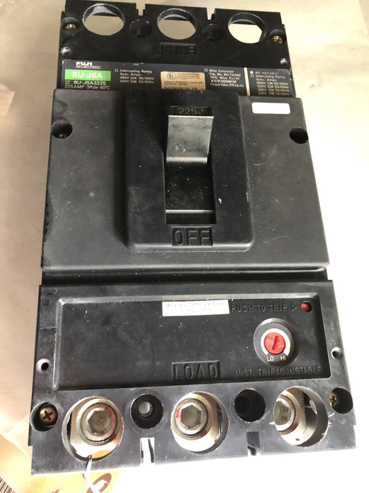 Fuji Bu-Jsa,Fuji Bu-Jsa3225 Circuit Breaker, 225 A, 3-Pole, 480 Vac,Tc