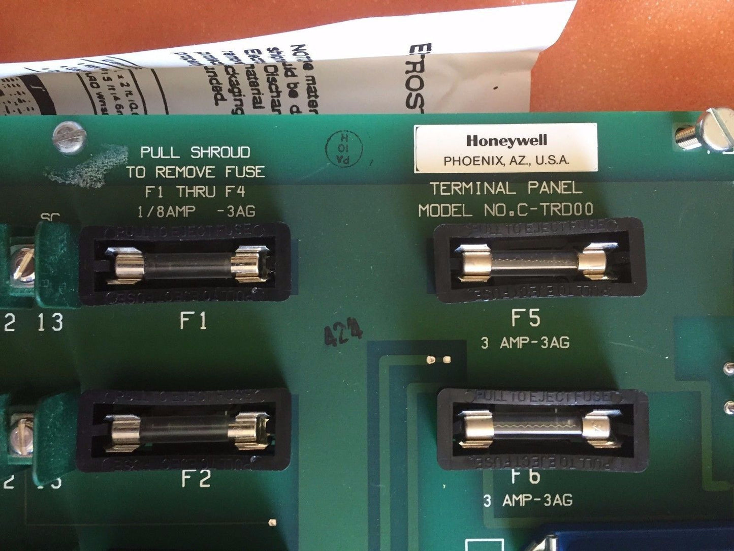 New Honeywell C-Trd00 Terminal Panel Aasy No. 30731408-001,L08-389-0111,Ae