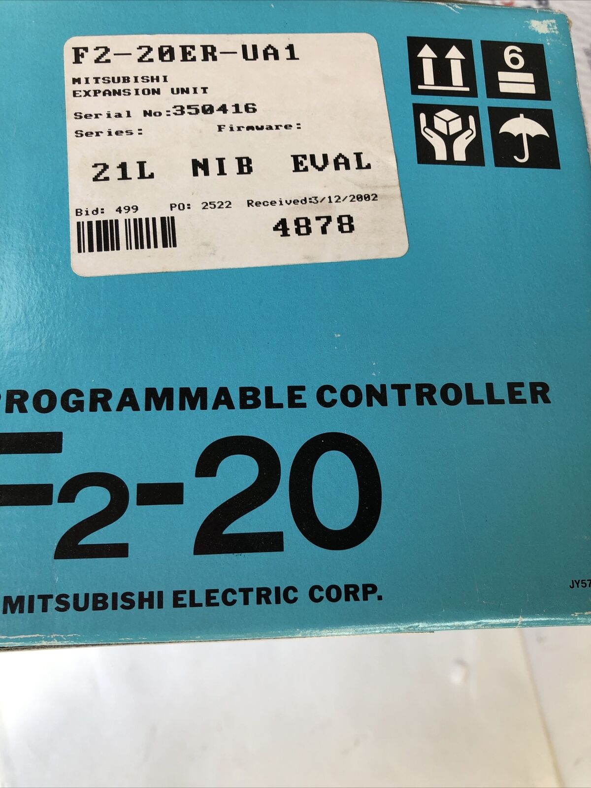 New  F2-20Er-Ua1 Mitsubishi Programmable Controller Melsec F2-20E,Fl,Fb