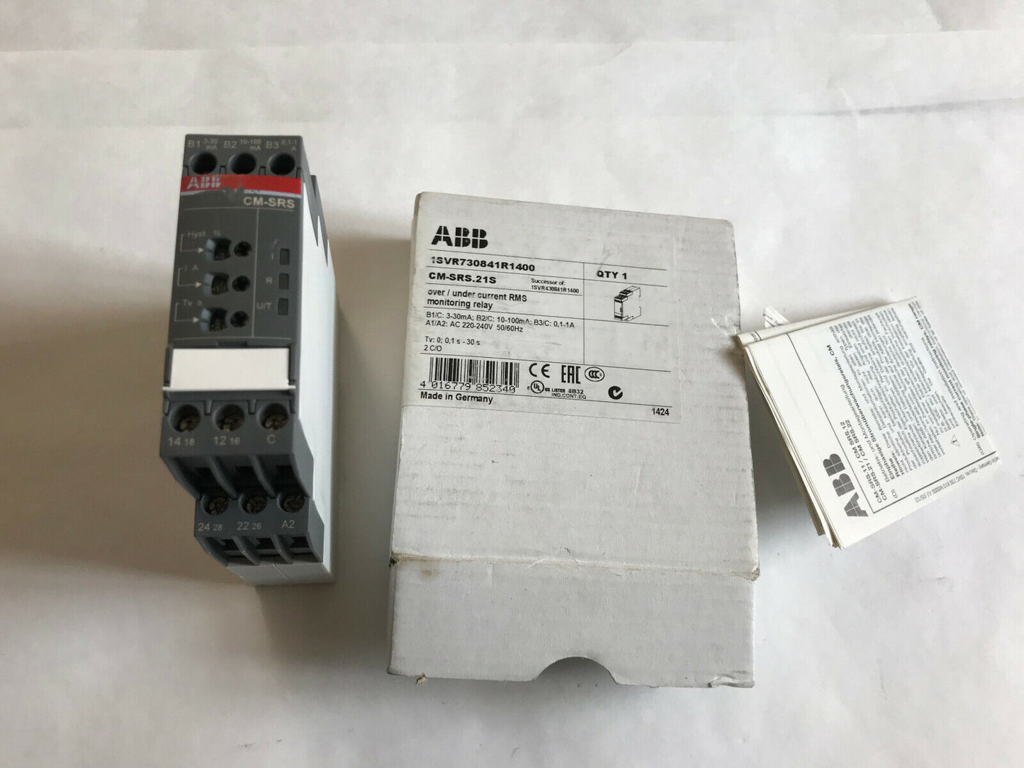 New Abb 1Svr730841r1400,Abb Cm-Srs Protection Relay Abb Cm-Srs.21S,Sd