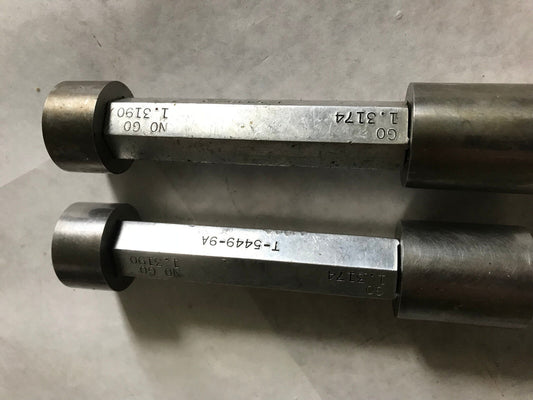 Lot 2 The Pipe Machinery Inspection Gage Go No Go   Plug Gage 1.3174,1.3190,Et