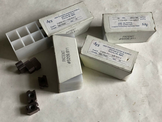 Lot 40 Arm Tooling 21850-551/Asi-925-3 Dual Edge Carbide Inserts,Ats Bk19m3,Ez