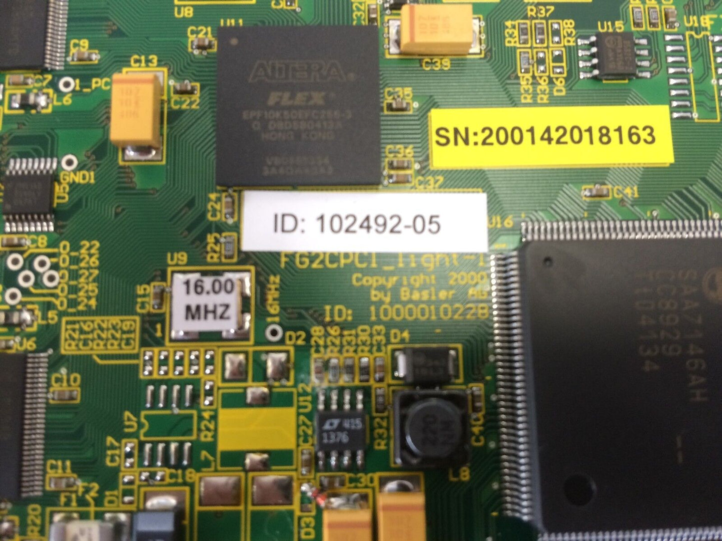 New Basler Fg2cpci Light-1 For Pb300 V1.0,1000010228 Ilfa Ml,Id1000010250-05,Ch