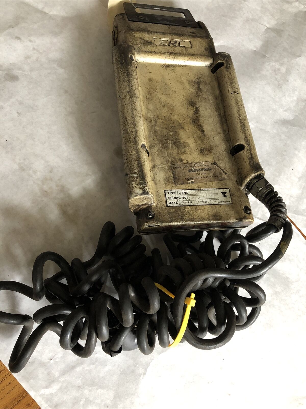 Yaskawa Jznc-Tb24l,Jznc Robotic Teach Pendent Np-D3792,Erc 479045-1,002-0138,Bc
