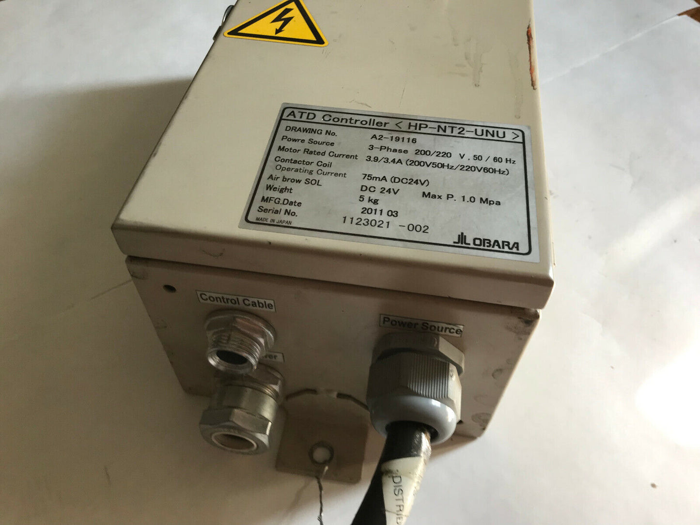 Obara Hp-Nt2-Unu Atd Controller 24 V Machine Starter,Gv2-Ap01,A2-19116,Aj