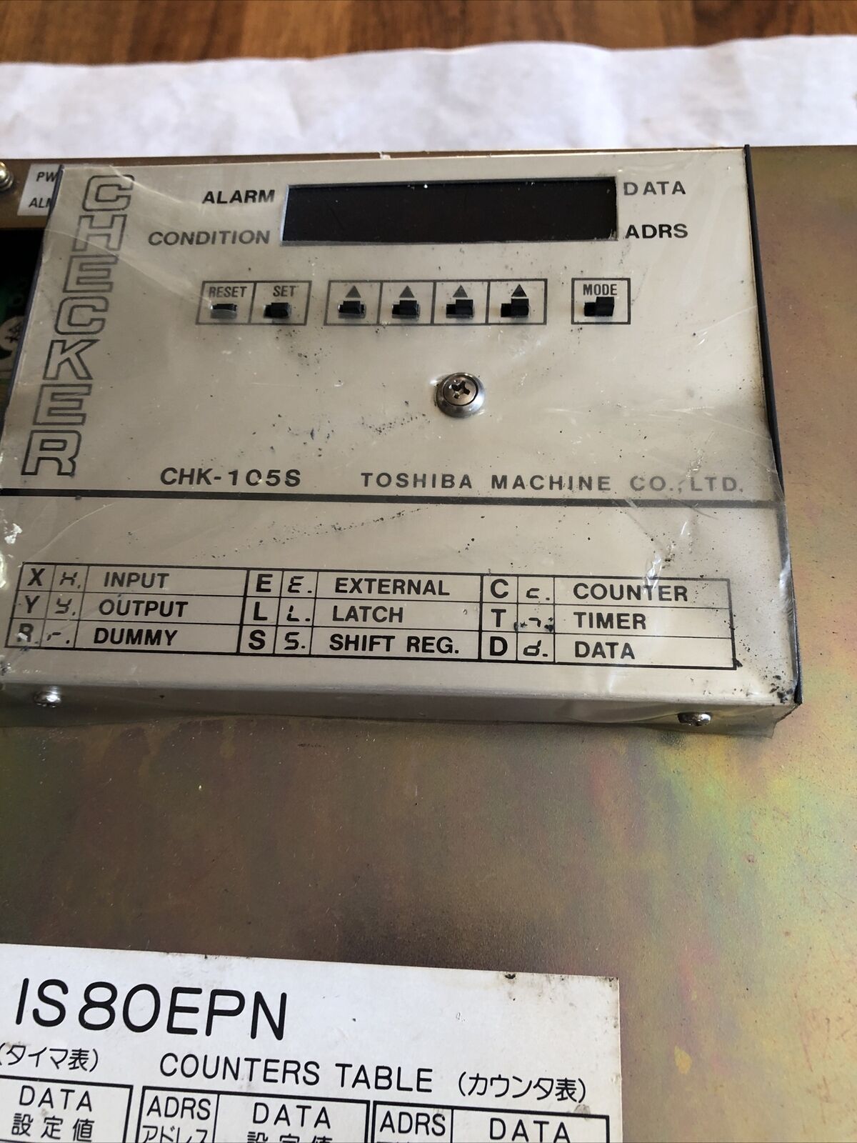 Toshiba Is80epn Injection Controller,Hk50a-5 Checker Chk-105S,Pmc-2P,H0550593,Bh