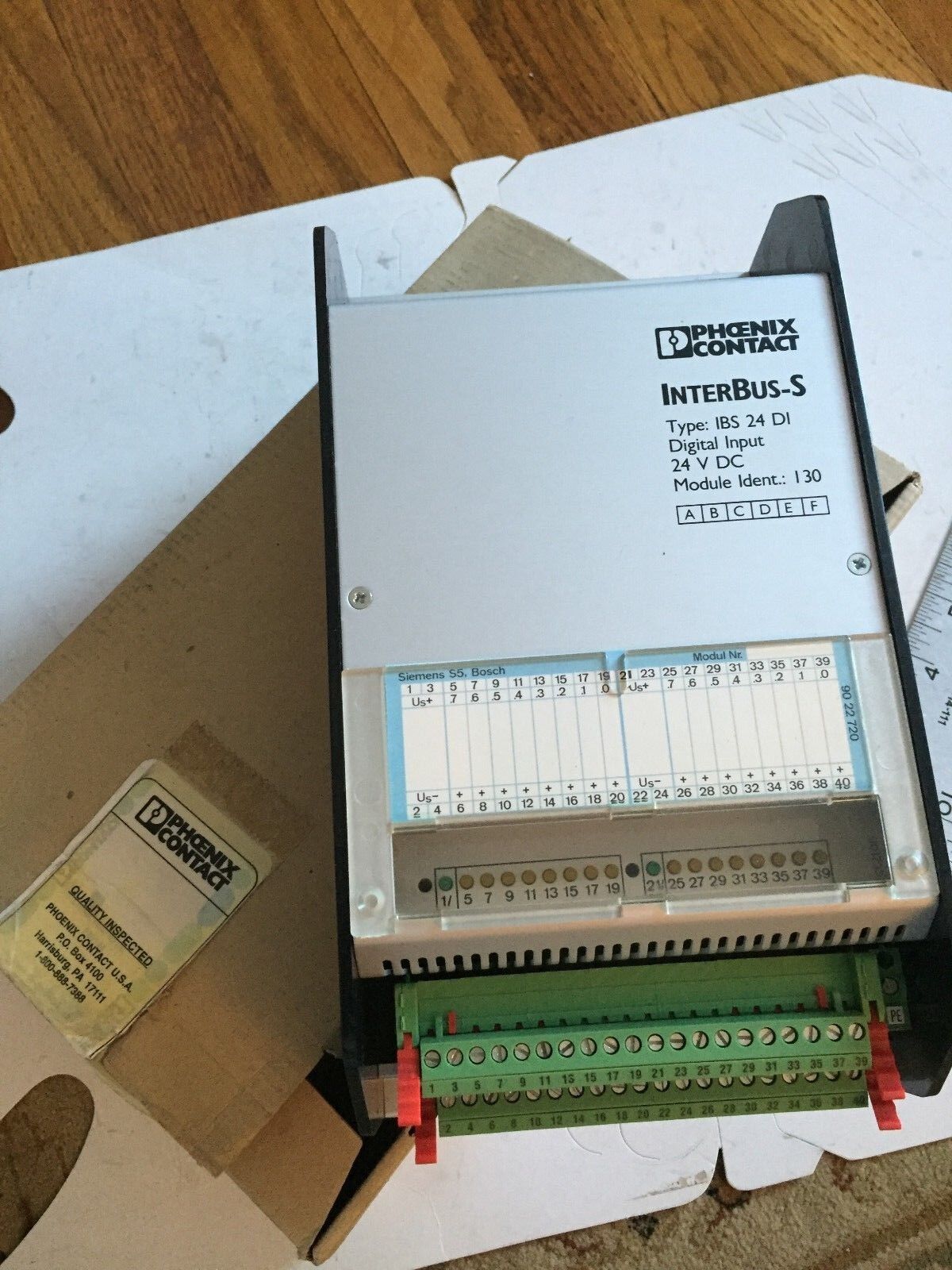 Phoenix Contact Ibs 24 Di,2784010,Interbus-S Digital Input 24Vdc Module 130,Cg