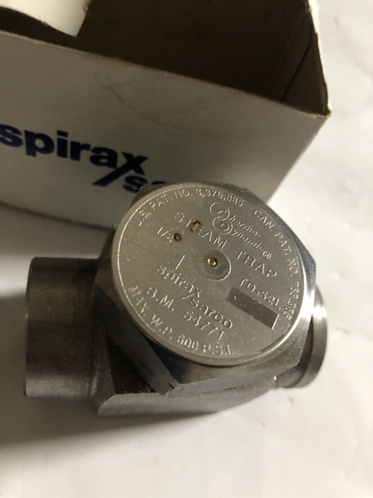 New 1/2" Npt Spirax-Sarco Td52l Thermodynamic Steam Trap,B.M. 54771,Td-52L,Eb