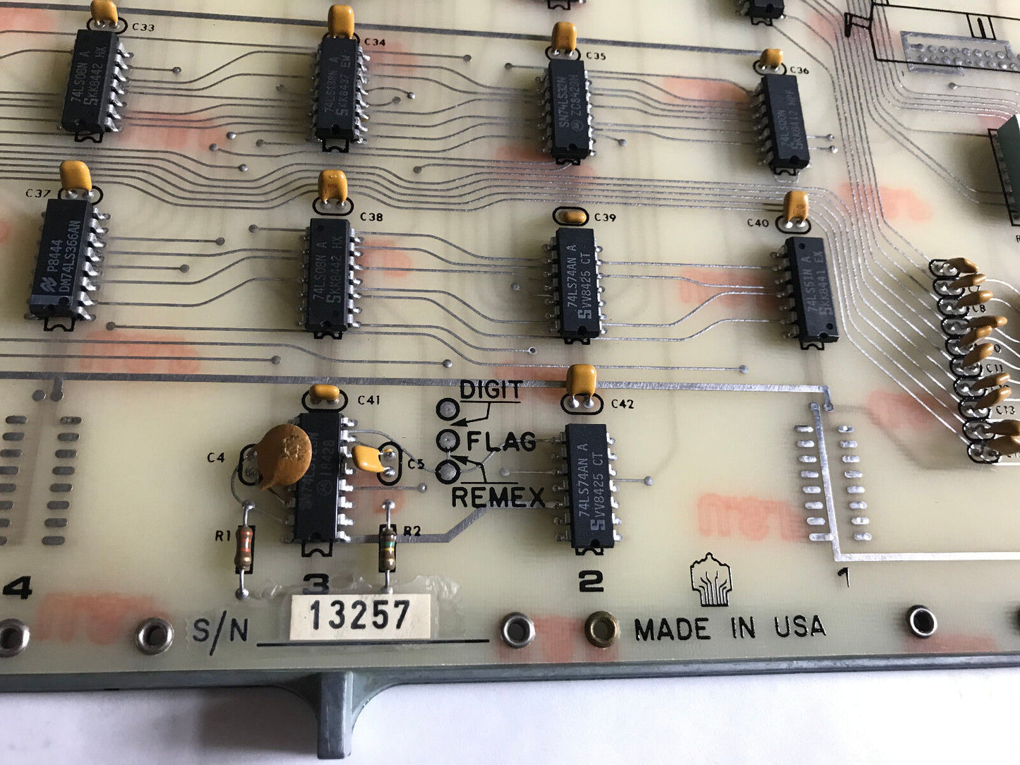 Charmilles Andrews 106613-001 Board Pcb Dual Tape Reader 106613-Oo1 Rev F,Si