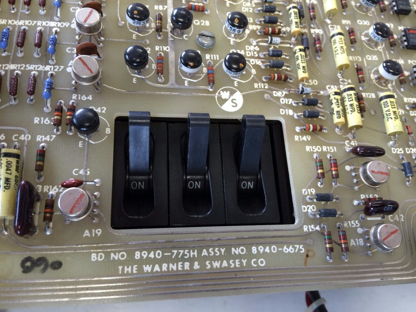 Warner & Swasey 5351-5037J Dc Servo Drive,8940-775H,8940-856E,8940-6675,Cu