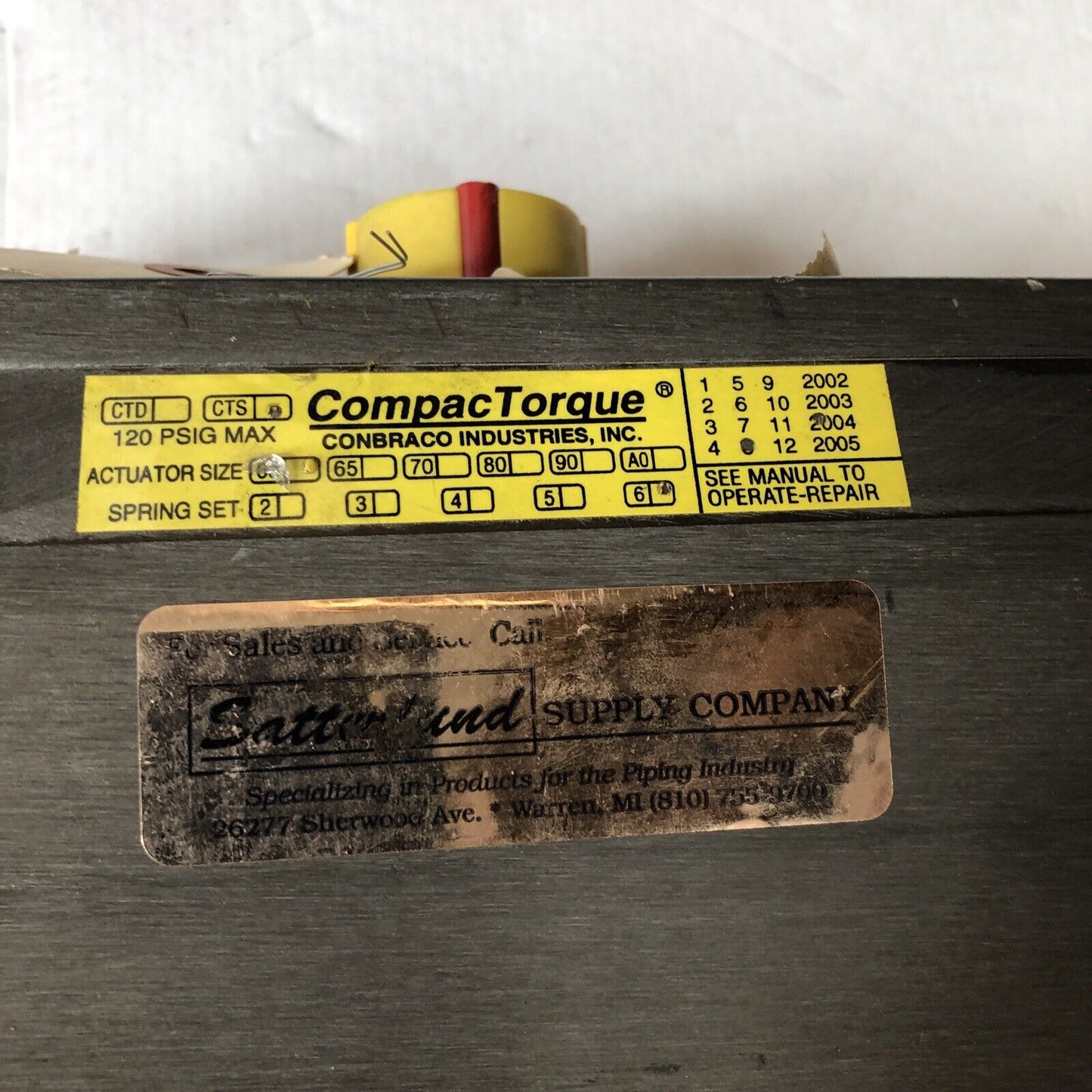 New Conbraco Cts 60,Compac Torque Cts30,4000,1620500,800 Cwp Actuator,Weld 2”Ae