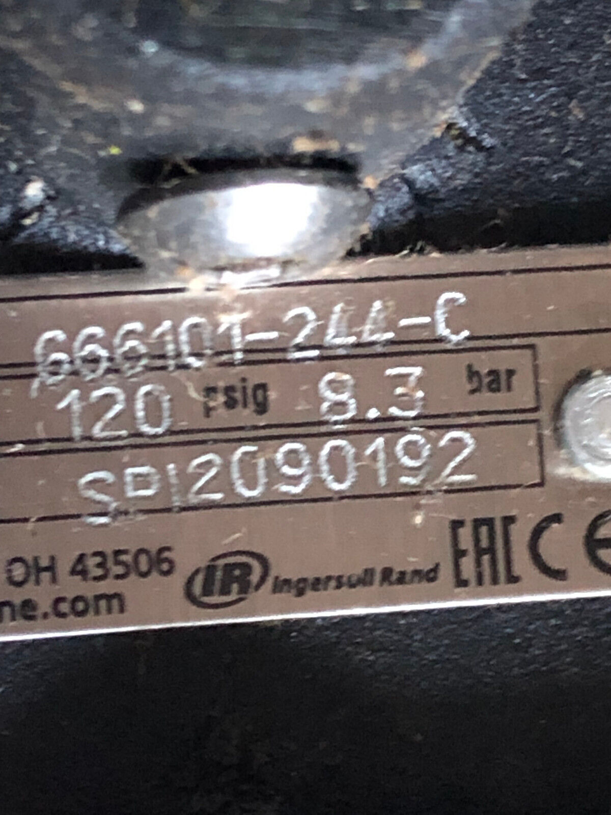 New Aro 666101-244-C 1" Metal Diaphragm Pump. 120Psig,66610T-244-C,666101 244,Al