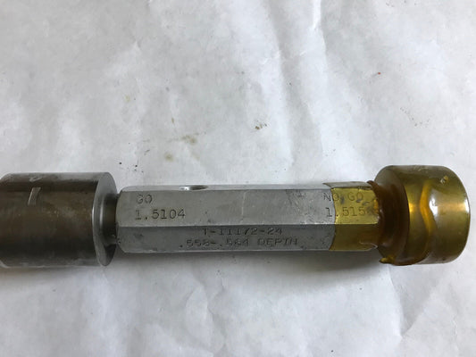The Pipe Machinery  Go No Go Plug Gage Nogo 1.5104 1.5156,Ad