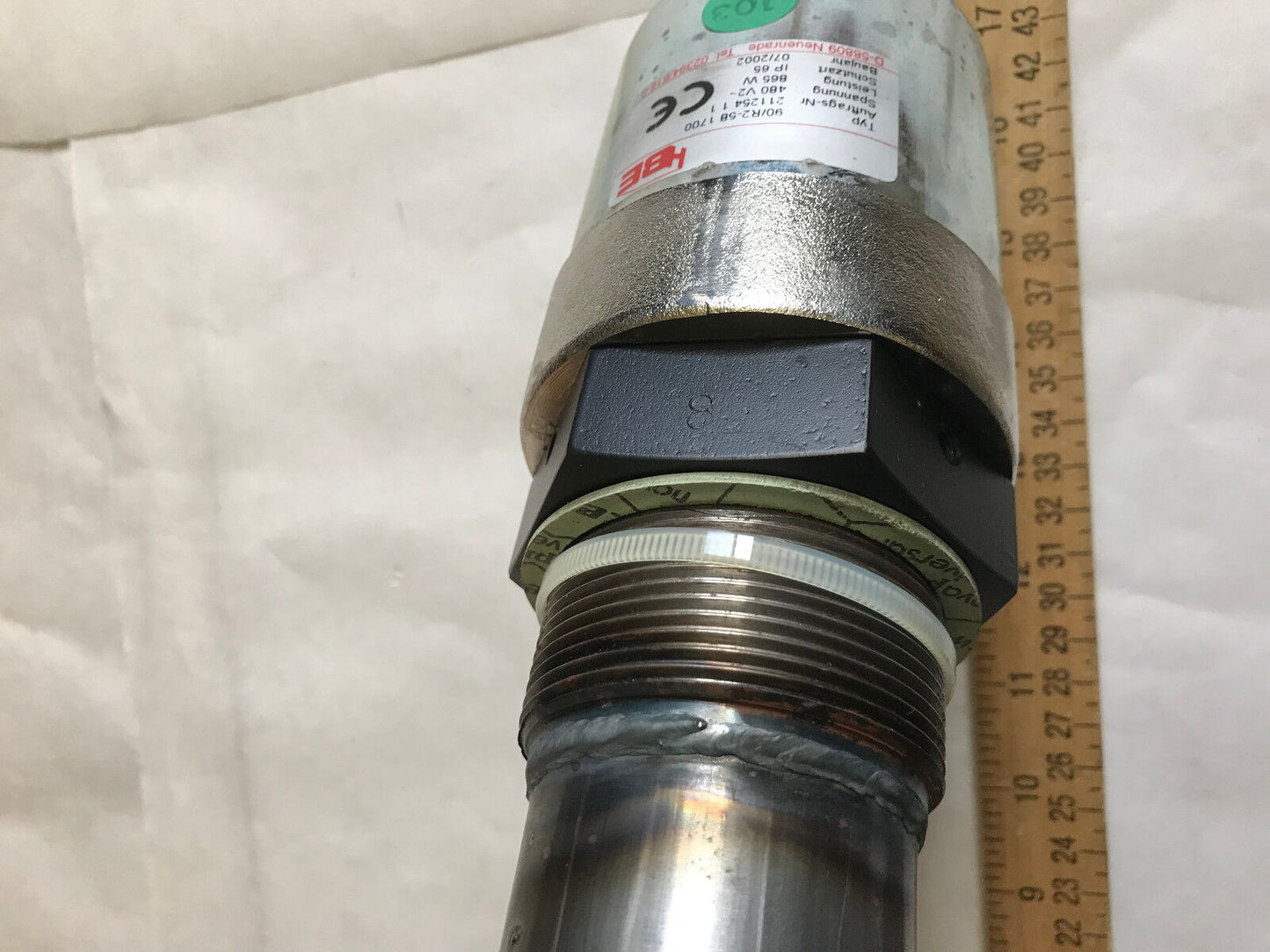New Hegenscheidt Hbe 90/R2-58 1700, Pthkr2 Heater Element, 480V2 D-58809,Eu