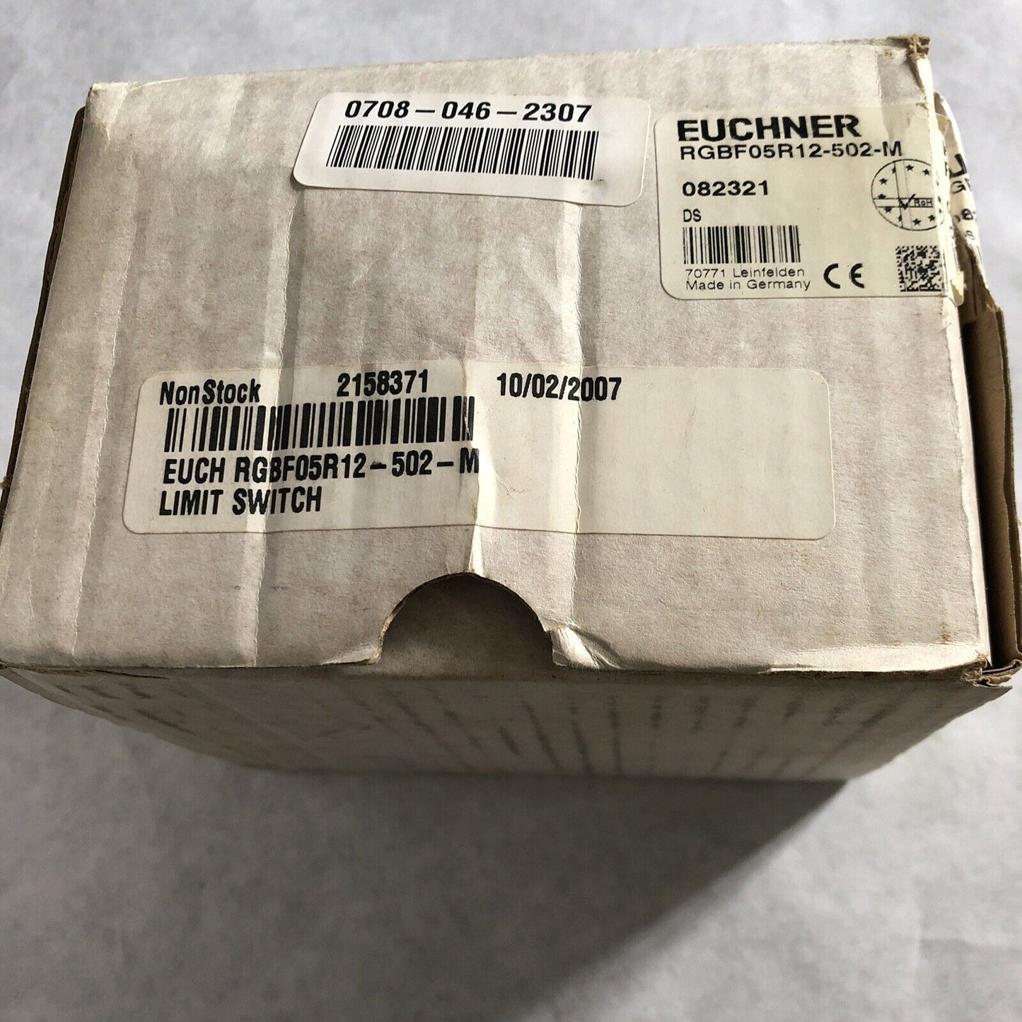 New Euchner Rgbf05r12-502-M Mechanical Position Switch,Eg
