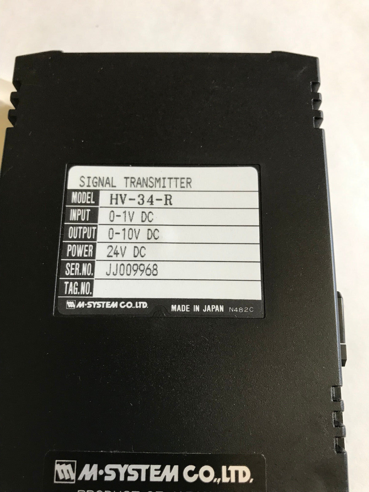 New M-System Hv-34-R Signal Transmitter,M-System H-Unit Hv,N380a,Hv34r,Es