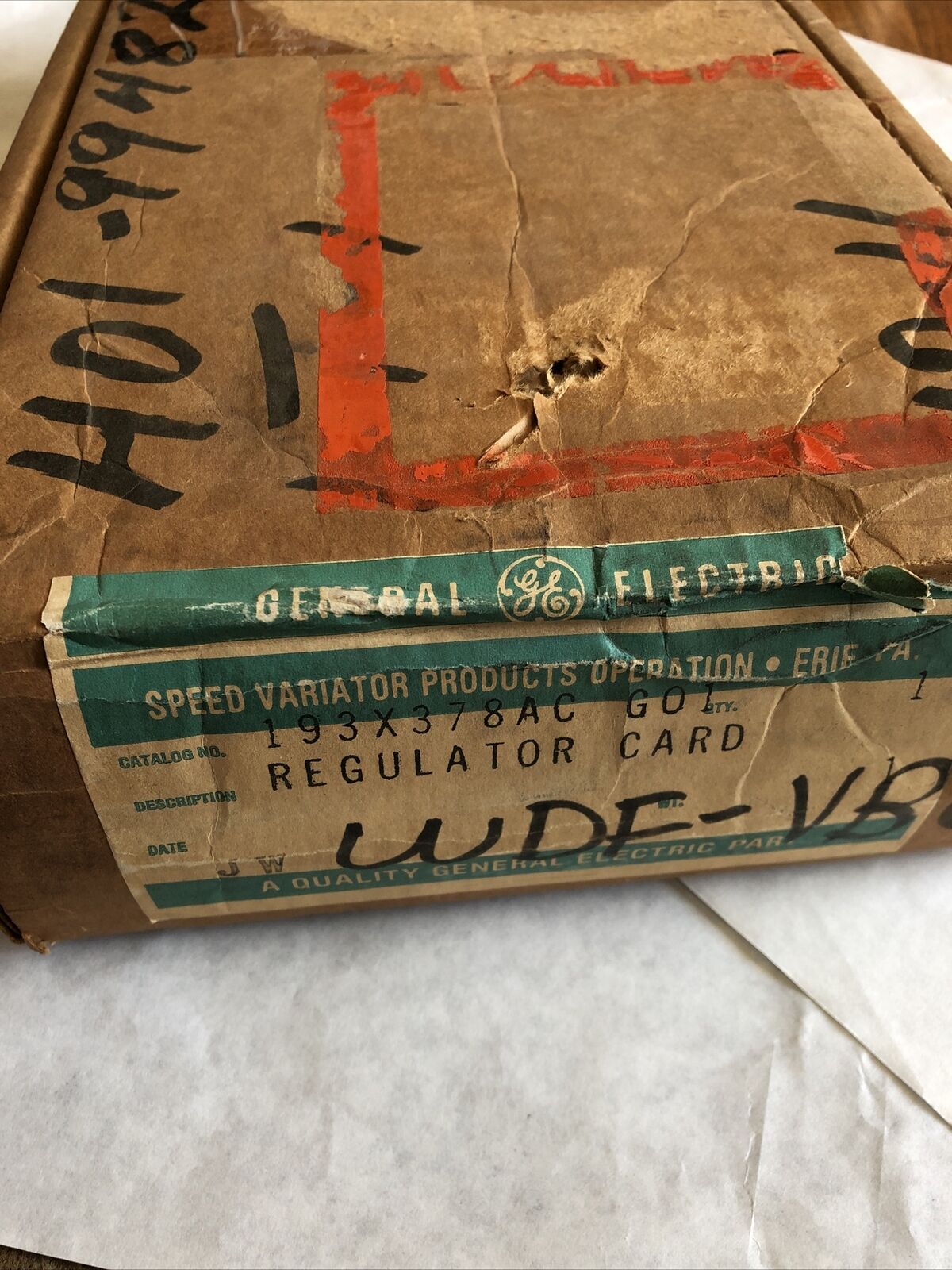 New General Electric 193X378ac G01 Regulator Card/Af400,Ee