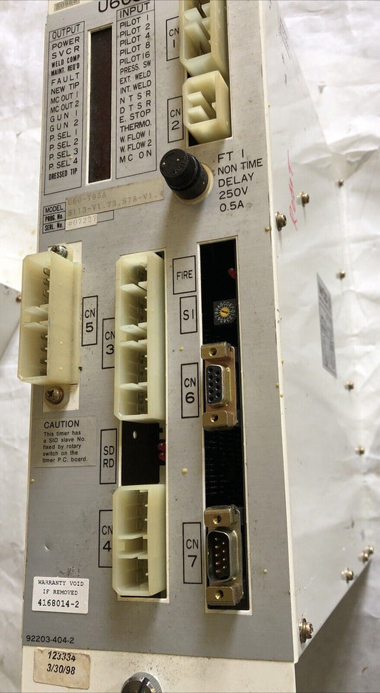 Wtc U60-T95a,U60s, S113-V1.73,S78-V1.4, Pc-805A-00A Welding Controller,Cw,Cf,To