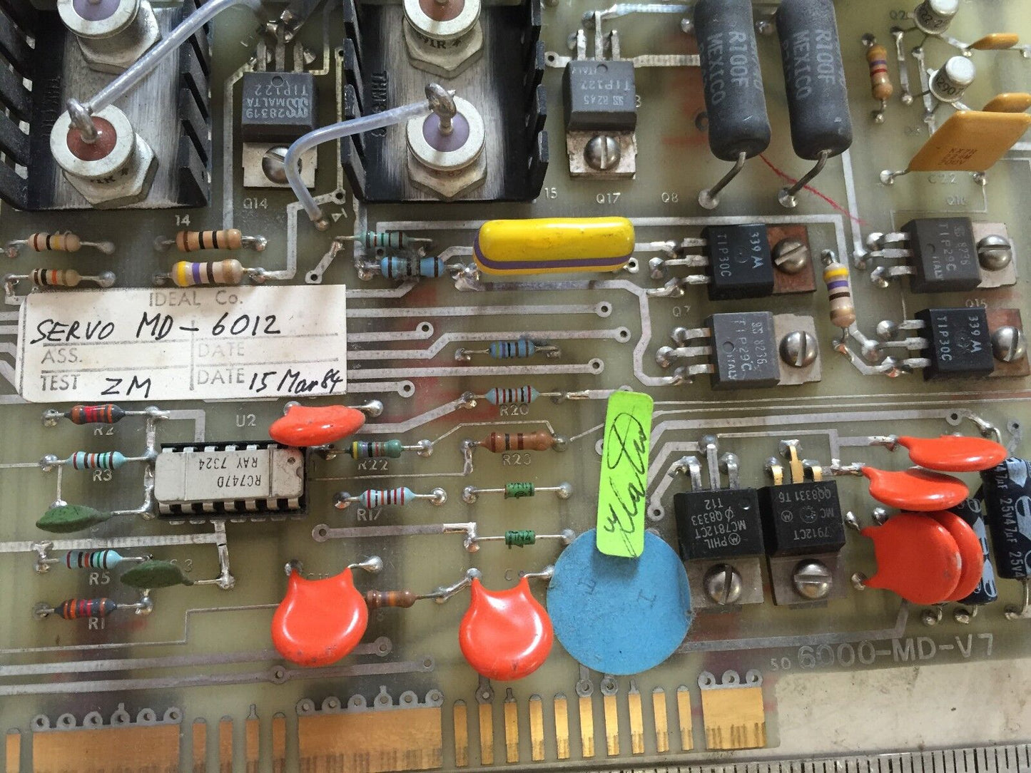Ideal 6000-Md-V7,Servo Md-6012,50 6000-Md-V7,6012 Servo Equipment Board,Sa